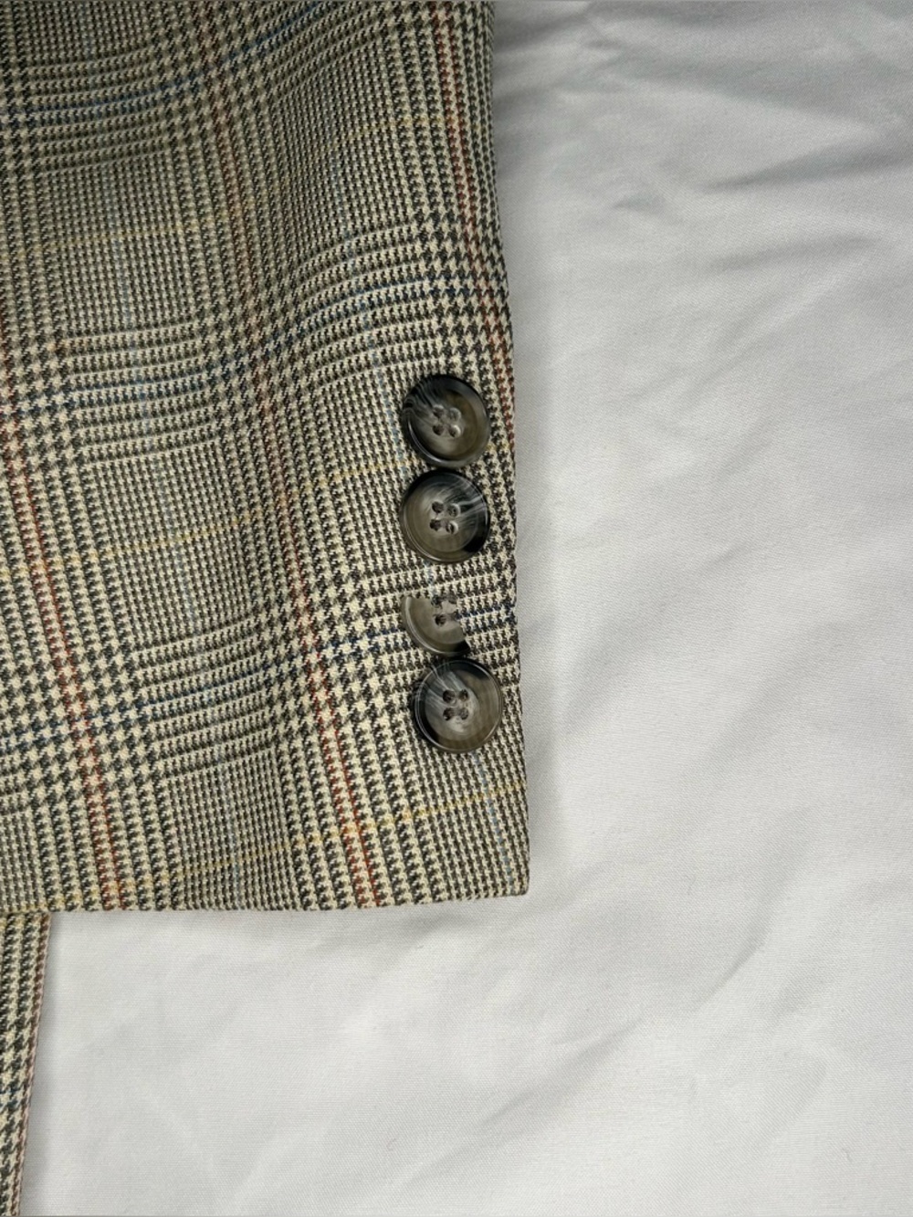 Brooks Brothers 346 Blazer Mens 42S Glenn Plaid Jacket Sport Coat Tan Classic 2 - Picture 7 of 10